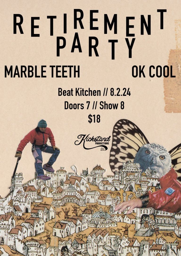 rtrmntprty's tweet image. Every time I play Beat Kitchen the angel and devil on my shoulder fight the Tater Tot Battle. Come to the gig to either watch me rock tf out or take a lil nap on stage. Bet lines are now open.

Tickets: wl.seetickets.us/event/retireme…