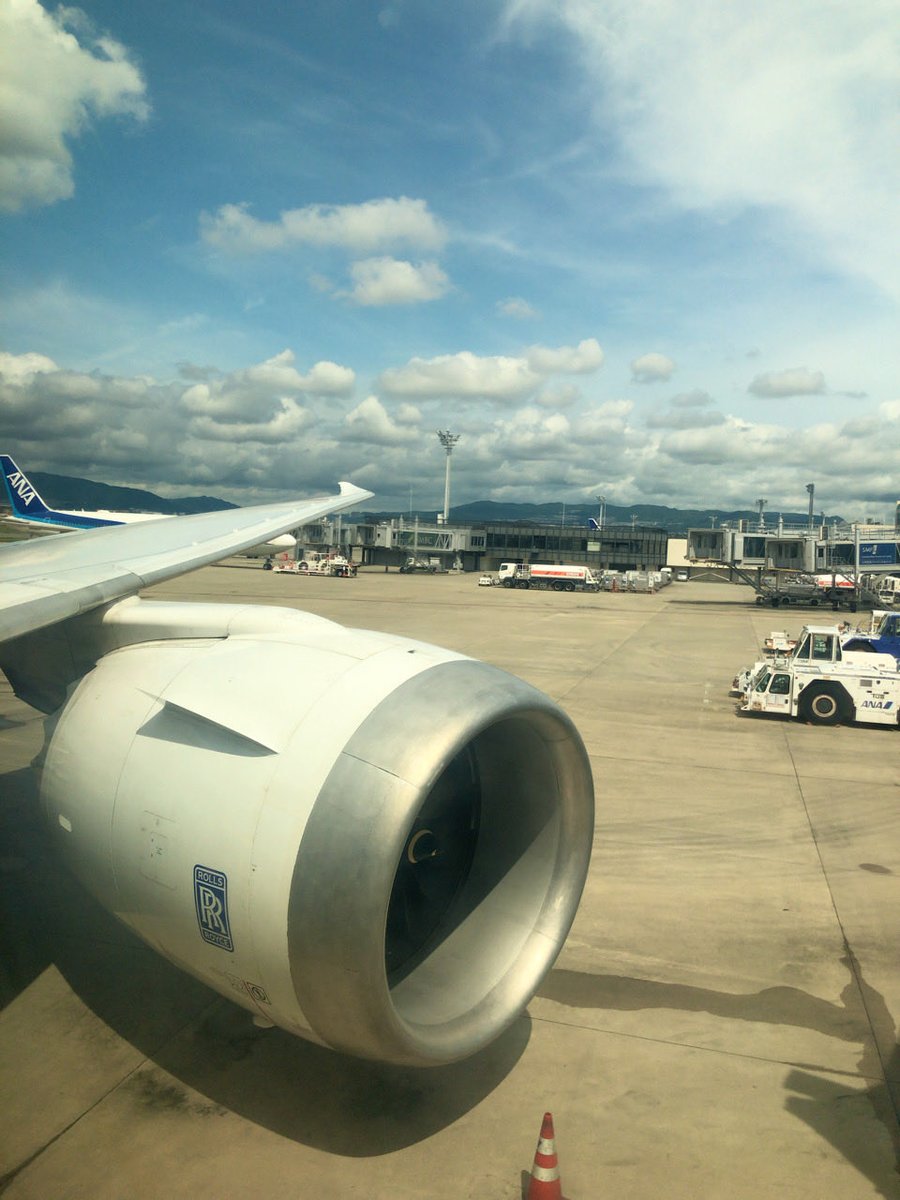 Chonn_Fu's tweet photo. 今朝の伊丹空港は早朝まで降っていた雨が上がり青空がのぞいていました☀️
#伊丹空港 #ソラマニ_マドカラ #ANA20便 #78P #B787 https://t.co/JUYO2MN0xe