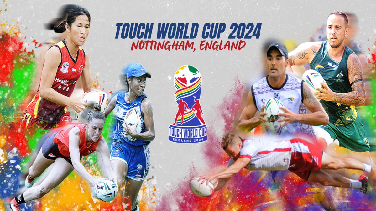 Watch - Touch World Cup 2024 Live Stream
livestream🔗 sportstvstreamhub.com/touch-world-cu…
World Cup 2024. Season dates. Commences: Monday 15th July, 2024; Concludes: Sunday 21st July, 2024
ENGLAND TOUCH HOST THE 10TH EDITION OF THE TOUCH WORLD CUP THIS 2024