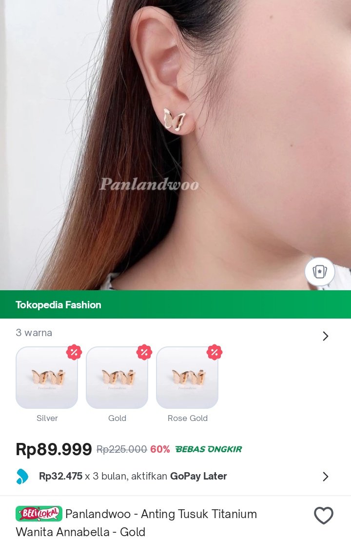 callmecitta's tweet photo. Anting tusuk titanium 🤩
Ada diskon 60% jadi Rp89.999, nih. Cek di Tokopedia sebelum diskonnya kehabisan! 

https://t.co/TQSeH0J1Ak https://t.co/rhGz3nNbUj