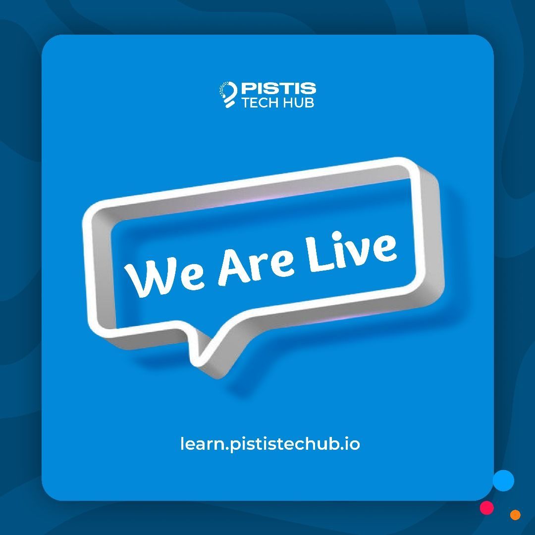 pististechub's tweet photo. It's Official! 

The Pistis Tech Hub learning platform is now LIVE! 🚀 Dive into a world of innovation, hands-on learning, and expert mentorship. Your journey to becoming a tech pro starts here.

Join us and start learning today! 👉

#PistisTechHub #TechLaunch #NowLive https://t.co/E3xwHsALSM