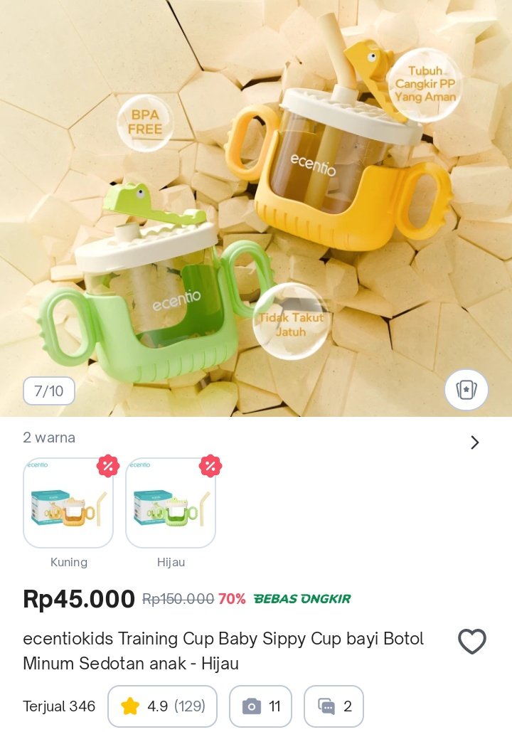 callmecitta's tweet photo. Ecentio kids🤩
Ada diskon 70% jadi Rp45.000, nih. Cek di Tokopedia sebelum diskonnya kehabisan! 

https://t.co/Tn7pb5IjEc https://t.co/RndQr9ooNF