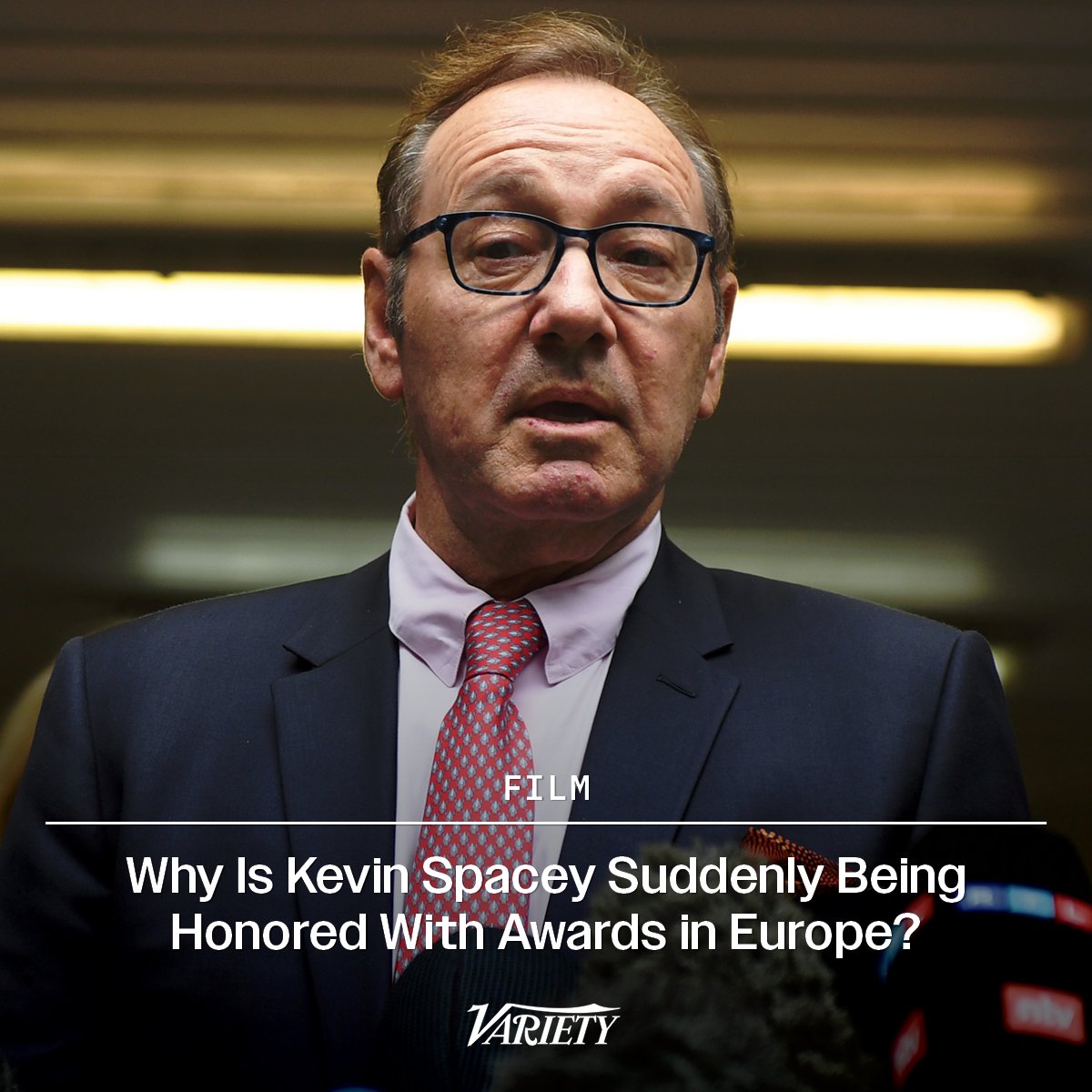 Variety's tweet photo. While he may still be the highest profile actor effectively “canceled” by mainstream Hollywood in the wake of the #MeToo movement, Kevin Spacey continues to be feted across Europe, with sellout appearances and now two awards, both announced almost back-to-back and taking place a day apart later this month.

Read the full analysis here: https://t.co/yEQbfrmbya