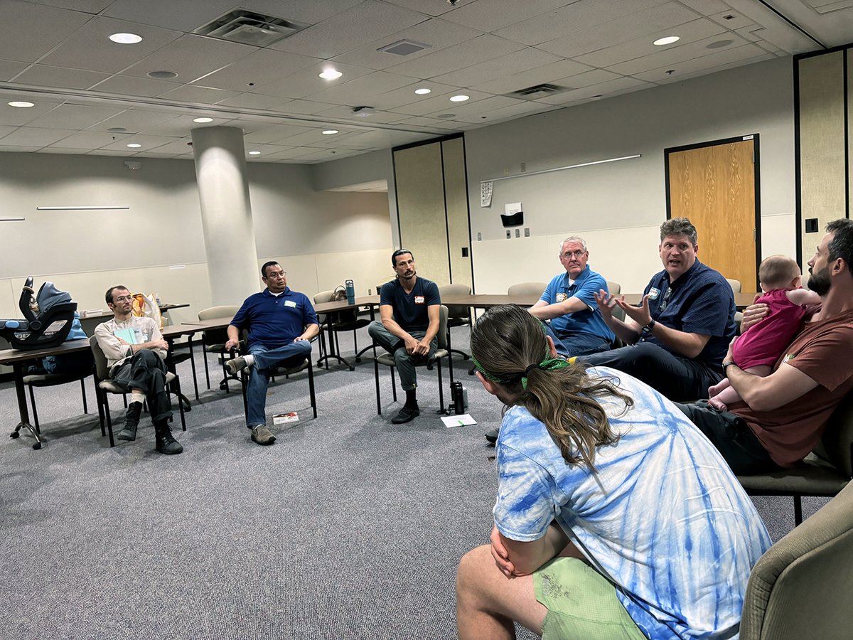 DadsofDGCO's tweet image. It was a blast on Saturday returning to Boot Camp for New Dads at @lmhorg. Our board members had a great time with the veteran and rookie dads, who were able to get some hands-on experience with a baby amid other important conversations about how to care for their families.