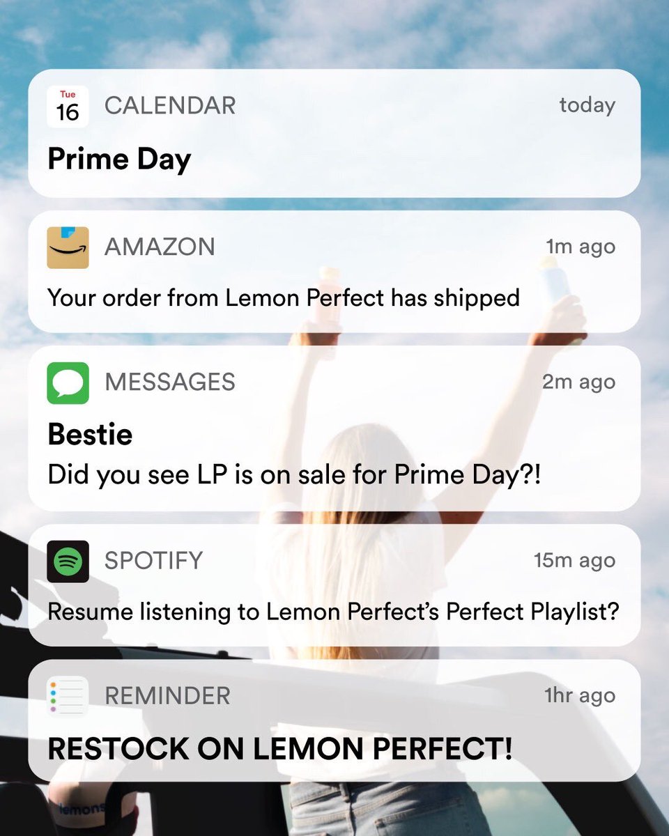 lemonperfect's tweet image. Does anyone else&apos;s phone look like this today? 🙋‍♀️ Prime Day is happening NOW on @amazon and Lemon Perfect is 30% OFF. 🍋 What&apos;s in your cart right now?