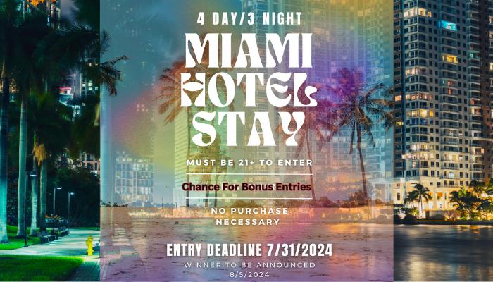 Win a 4 Day/3 Night Hotel Stay In Miami, FL

giveawaymachine.com/giveaways/9074…

#giveaway