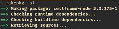 CellGainz's tweet photo. Preparations for #cellframe node 5.3 release for Arch Linux https://t.co/k7hgjDXx70