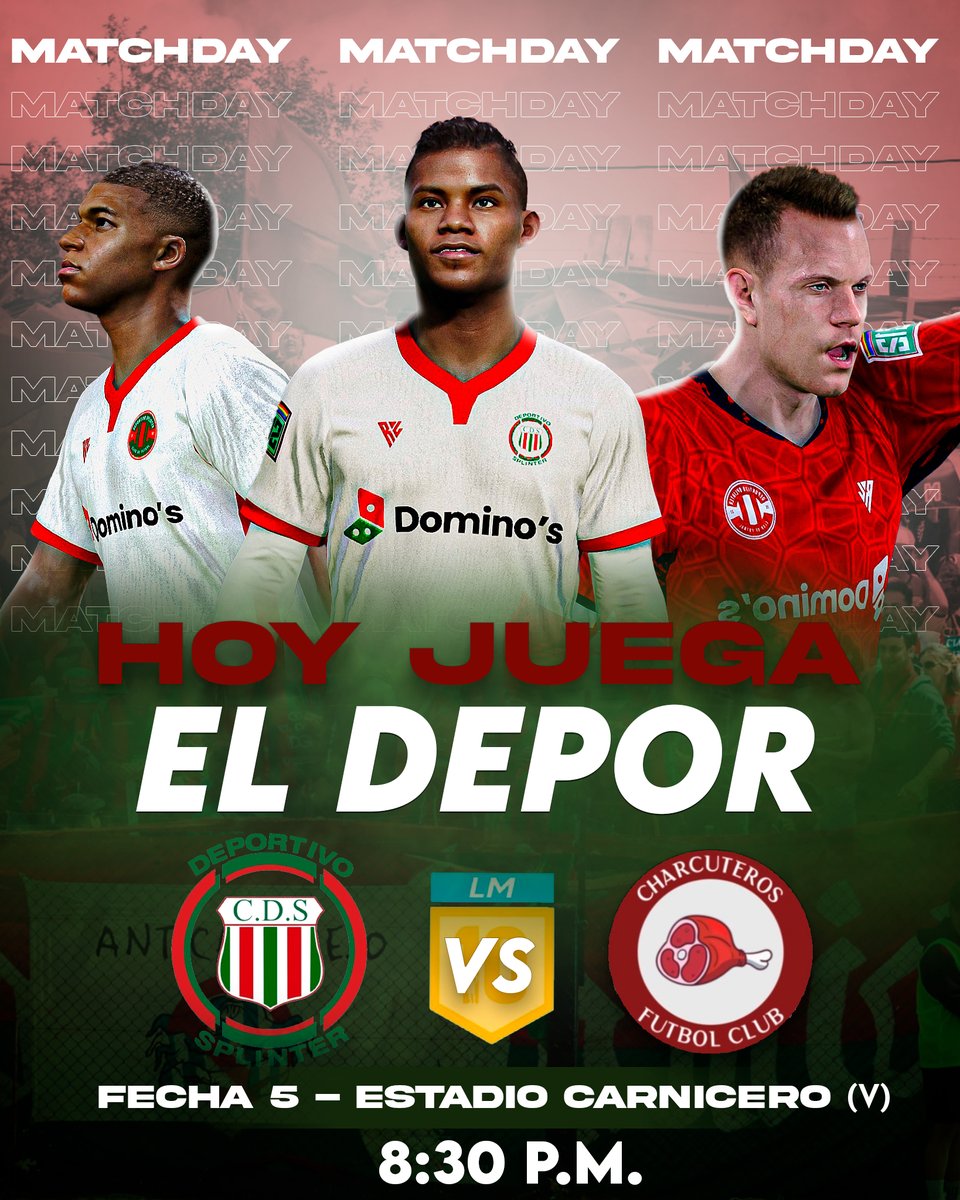 depSplin's tweet image. ¡HOY JUEGA #SPLINTER!

⚽️HOY HAY QUE GANAR ♥️

#VamosDepo❤️💚#DalePizzero🍕