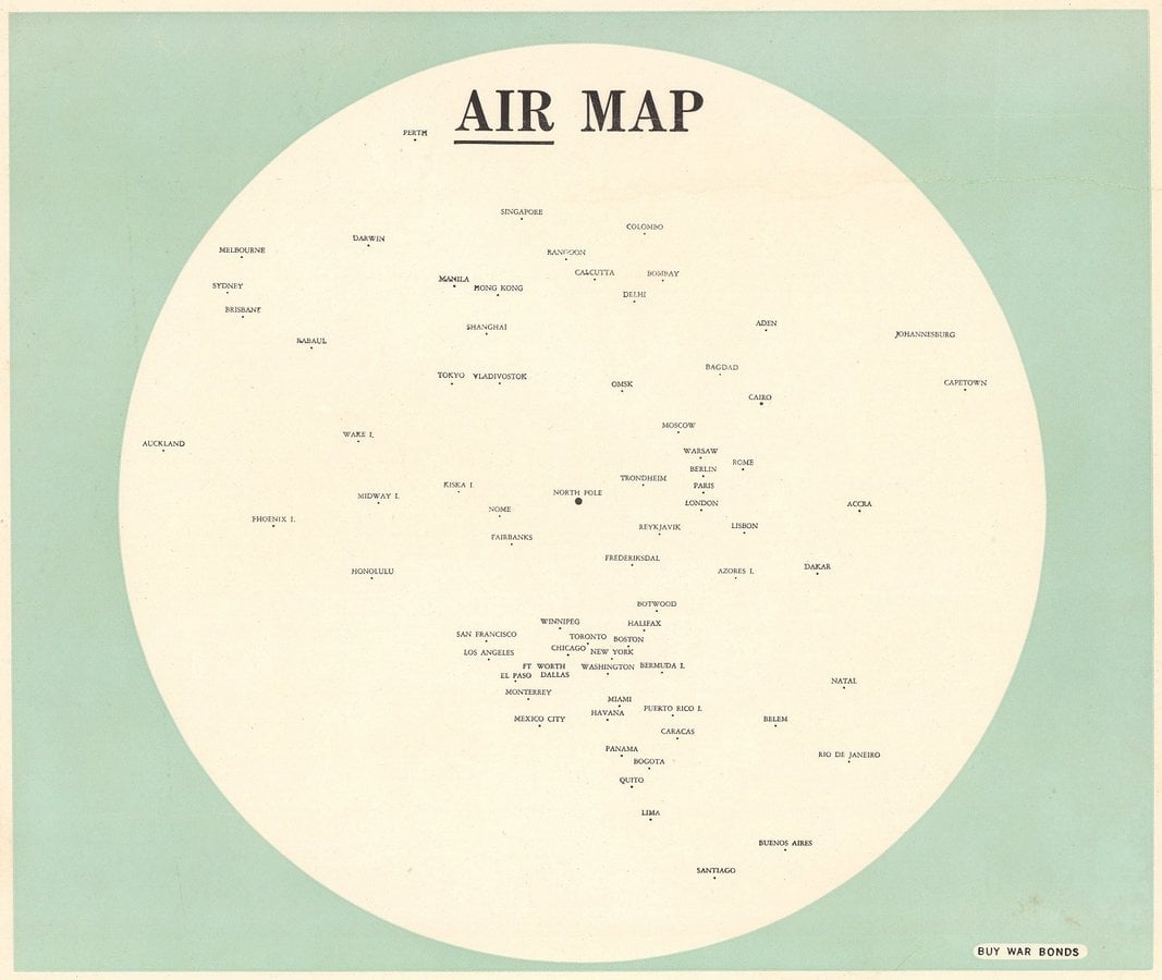 lecartographe's tweet photo. #AirMap, c'est une carte de la société #AmericanAirlines qui date de 1943 et publiée dans le cadre d'une campagne publicitaire.
Bon vol !
"Air Map. Route of the flagships uniting Canada, U.S.A. and Mexico. American Airlines Inc." https://t.co/NndYd3oSye