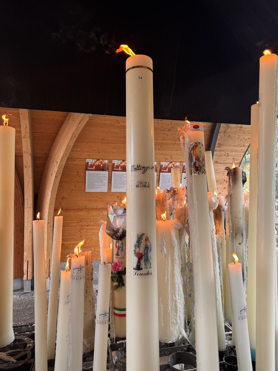 We light this candle for all students, staff and families of St Bedes #lourdes