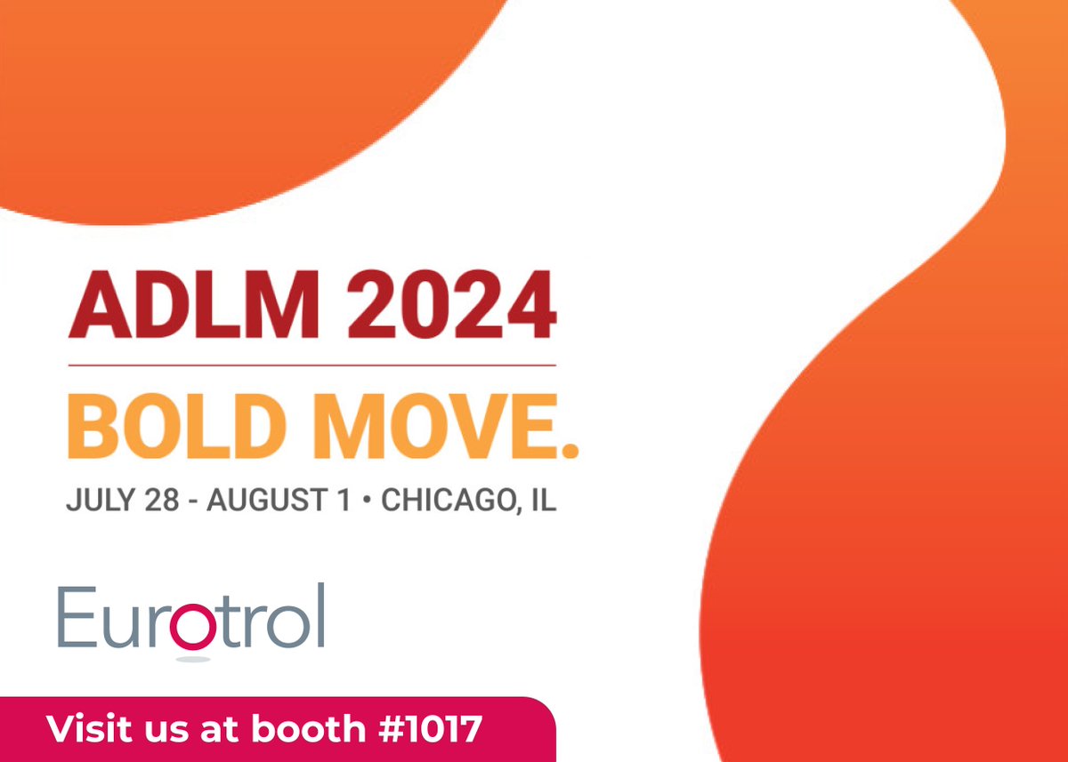 Eurotrol's tweet image. Our team will be exhibiting at the 2024 ADLM in Chicago. Plan on stopping by Booth 1017 to visit and learn about our new products!

#qualitycontrols #POCT #pointofcare #clinicallabtest #bloodgasses #POCcoagtesting #laboratoryscience