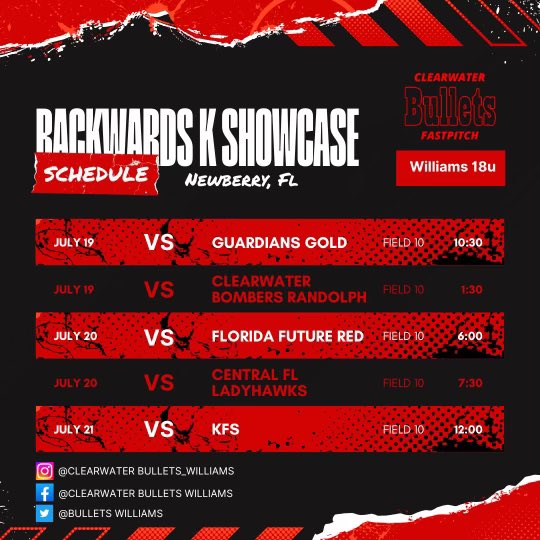 Clearwater Bullets Williams (@bulletswilliams) on Twitter photo 