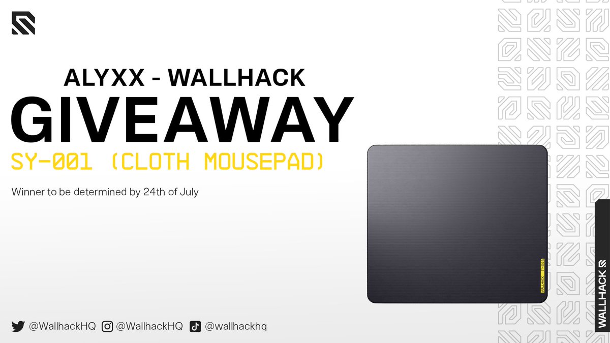 vampalyxx's tweet photo. To Celebrate that i hit 1k followers me an Wallhack decided to run a giveaway, you have a chance to win a brand new Wallhack SY-001

How to Enter:
1️⃣ Follow @WallhackHQ + @AlyxxFPS
2️⃣ Like + Retweet
3️⃣ Tag 1 friend

🗓 Ends July 24th https://t.co/ygSf9K5gXl
