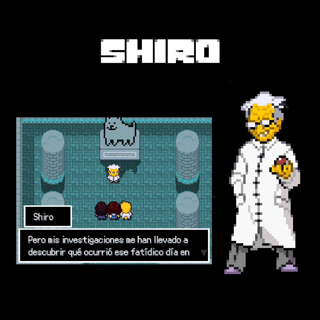 PoketaleFangame's tweet photo. ¡Quedan 3 días para el lanzamiento del juego!

Shiro es un investigador famoso en la región de Ebottia gracias a varios aportes que ha realizado en el ámbito de los Pokémon. En sus ratos libres también es Líder de Gimnasio de tipo Siniestro.

#pokemon #undertale #game #videojuego https://t.co/T4FButjhmM