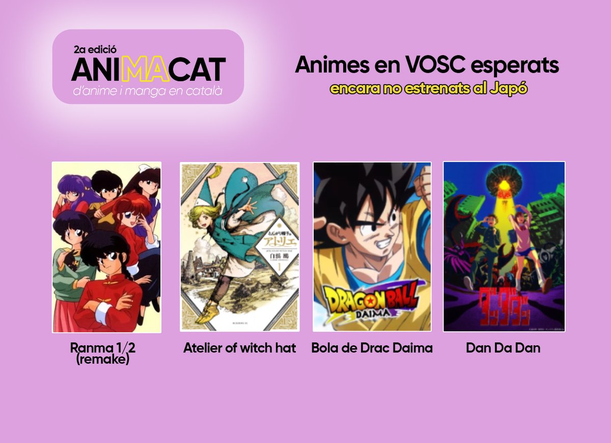 PremisAniMaCat's tweet photo. 🏆 Animes pendents d'estrenar al Japó més esperats https://t.co/oiKNyzzSx2