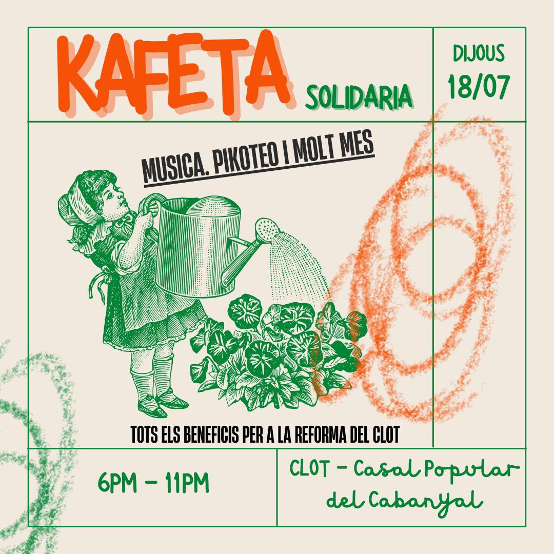 🏖️Aquest dijous tornem a obrir el Clot per gaudir juntes amb música, picoteo i begudes fresques. 
👉Com sempre, per finançar les obres del casal i poder obrir aquest nou curs amb ganes!
Endavant amb els espais sota control obrer✊