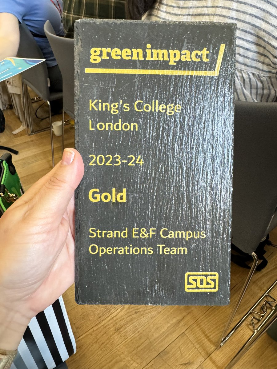 CthulhuAngel's tweet photo. We did it 6th year in row gold. #makechangetogether @KautukChaddha @KCLSustainable https://t.co/zMjGhNfGCv