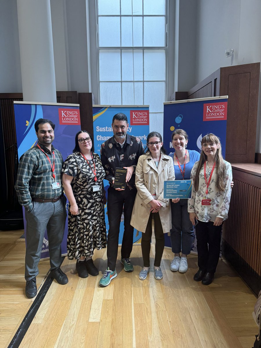 CthulhuAngel's tweet photo. We did it 6th year in row gold. #makechangetogether @KautukChaddha @KCLSustainable https://t.co/zMjGhNfGCv