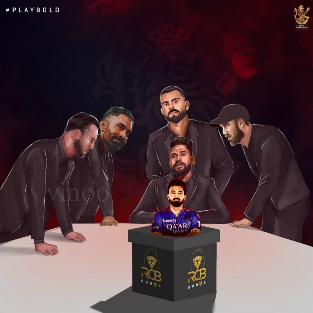 vinoo_96's tweet photo. Come on, RCB! It's time to unbox Karnataka's very own product, KL Rahul, once again in RCB. ❤️🔥🙈
#RCBUnboxing https://t.co/MkeKQ8UwiX