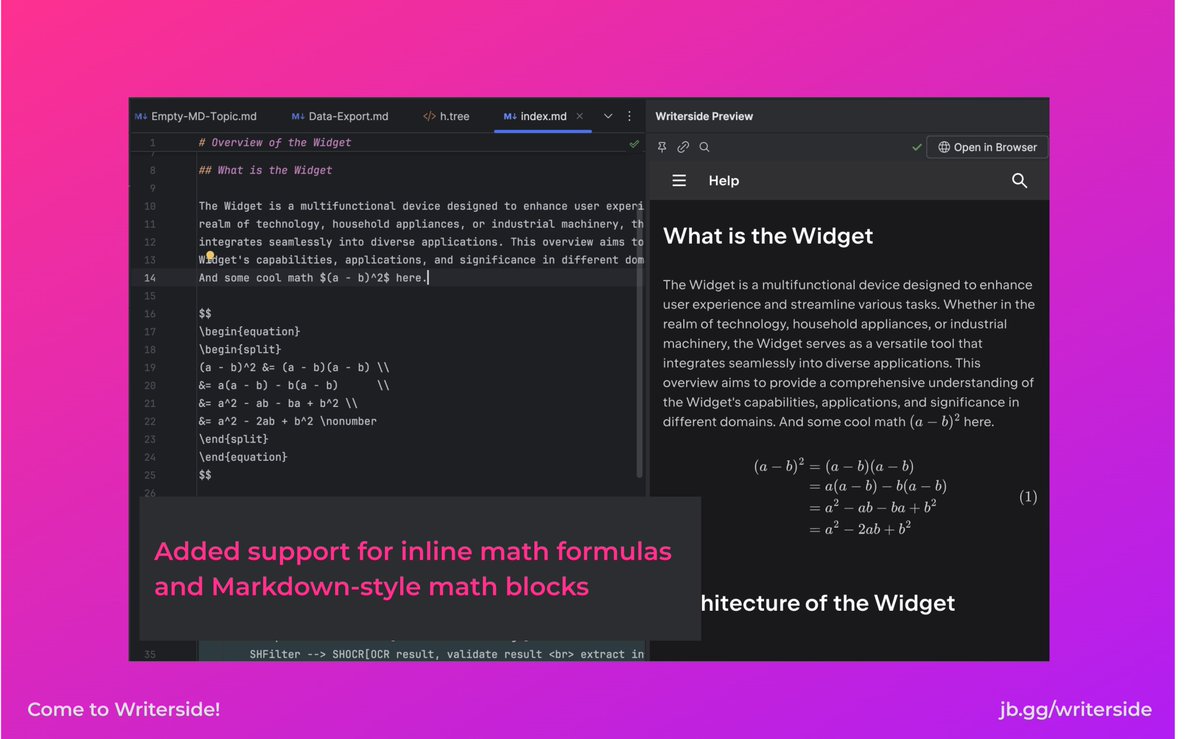 Inlier Math 🚀 Released! Get the new Writerside at https://t.co/nktpvaEaf6 for ...