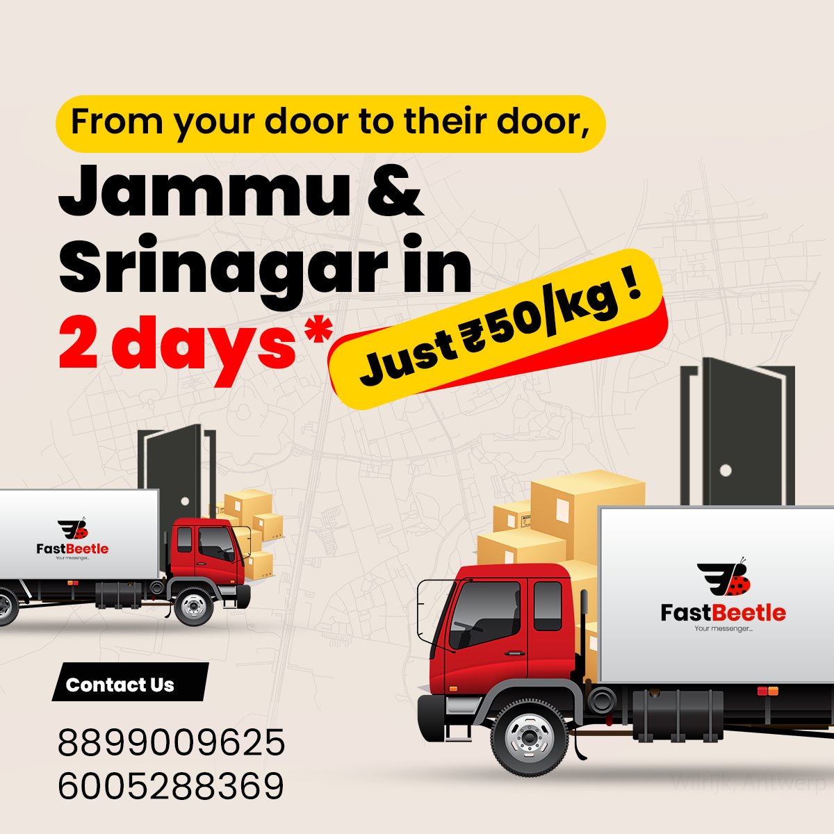 FastBeetle (@fastbeetle_) on Twitter photo 🚚 From Your Door to Theirs! 🚚
FastBeetle now offers delivery from Srinagar to Jammu and vice versa in just 2 days* at only Rs 50 per kg. Experience fast, reliable, and affordable service with us!
#FastBeetle #LastMileDelivery #Logistics #Srinagar #Jammu #AffordableDelivery 🚚 From Your Door to Theirs! 🚚
FastBeetle now offers delivery from Srinagar to Jammu and vice versa in just 2 days* at only Rs 50 per kg. Experience fast, reliable, and affordable service with us!
#FastBeetle #LastMileDelivery #Logistics #Srinagar #Jammu #AffordableDelivery
