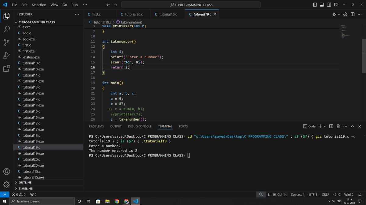 KhaleelS85376's tweet photo. Day 6 of my coding journey : Today I learned about break and continue statements, goto statements, type casting, and functions with the help of @codewithharry . I'm really enjoying learning C programming; it's so interesting! Please follow #Cprogram #learnwithme #connect #coding https://t.co/pmy9jfL5e6