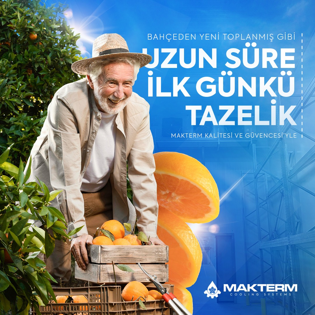 Makterm_Com's tweet photo. 🌿��� Bahçeden Yeni Toplanmış Gibi, Uzun Süre İlk Günkü Tazelik! 🍊🌿
Makterm Kalitesi ve Güvencesiyle, ürünleriniz her zaman taze kalır.🍊🍋🥬

Detaylı bilgi için bizimle iletişime geçin ve projeleriniz için en uygun çözümleri sunalım! 📞
#Makterm #SoğutmaSistemleri #TazeÜrünler https://t.co/Cv5GGFq1aW