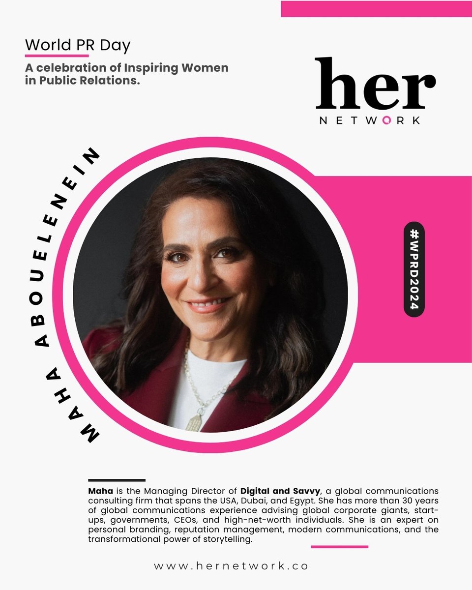 HerNetworkOnlne's tweet photo. @StratcommAfrica @Esther_Cobbah @faithsenam @GiftyBingley @heather_whaling @ImaPeter @JoCaruana @misskanyi #WPRD2024 | Meet some inspiring Women in PR 
Lexi Pathak  (@faulhaberagency)
@mahagaber 
@MKalinda 
@NATAPR_ https://t.co/XaOvFO3GIe