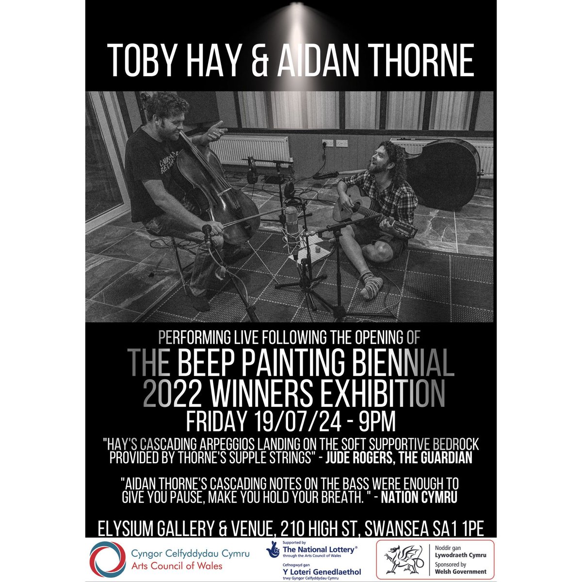 𝘿𝙮𝙙𝙙 𝙂𝙬𝙚𝙣𝙚𝙧/𝙁𝙧𝙞𝙙𝙖𝙮

Myself and <a href="/Aidanthorne89/">Aidan Thorne</a> are performing at Elysium, Swansea, following the opening of the Beep Painting Biennial 2022 winners exhibition Launch

See you soon!

x

<a href="/elysiumgallery/">elysium</a>