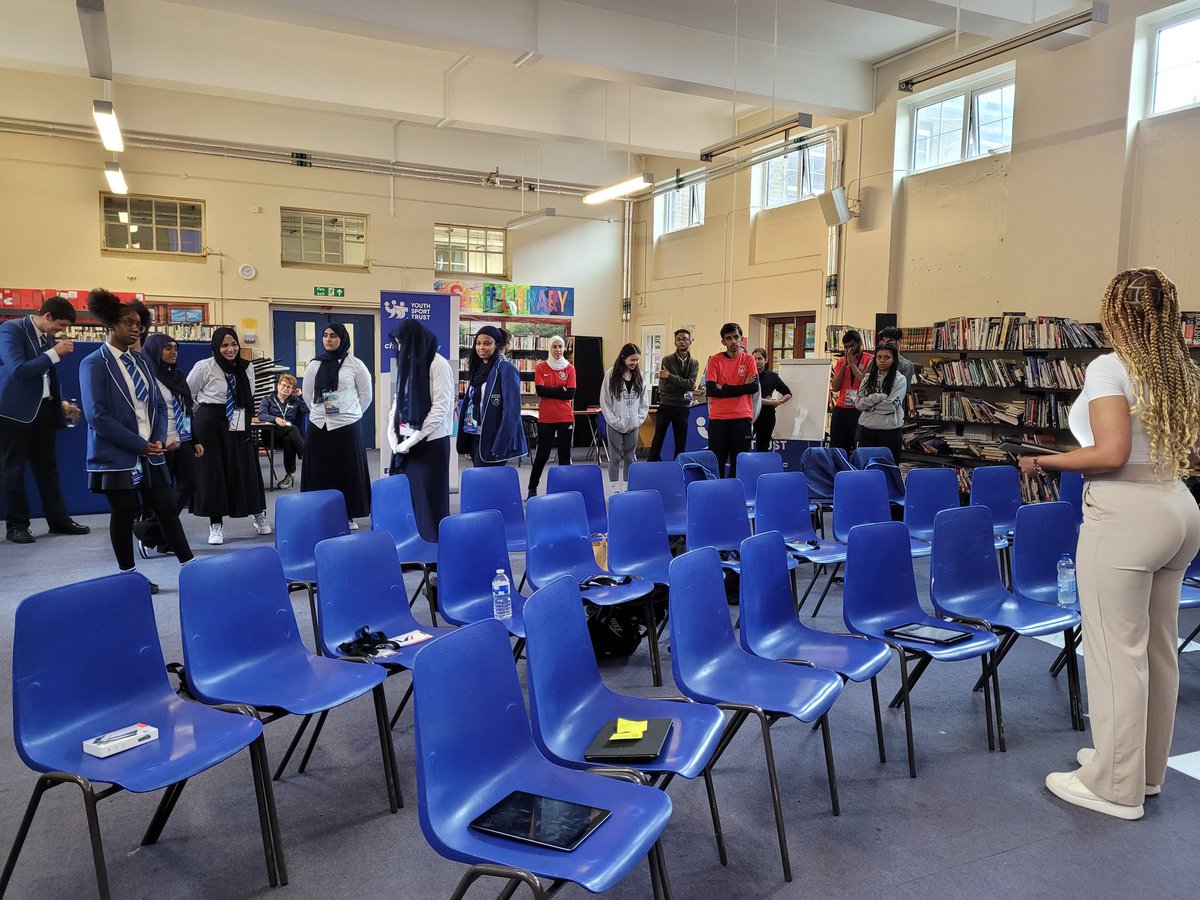 It's been great having <a href="/YouthSportTrust/">Youth Sport Trust</a> in today for a pilot event. Leaders from both <a href="/KingsburyHigh/">KingsburyHigh</a> and <a href="/HarrisLoweAcad/">Harris Lowe Academy Willesden</a> have had a great time and already looking forward to engaging more YP in physical activity and sport.