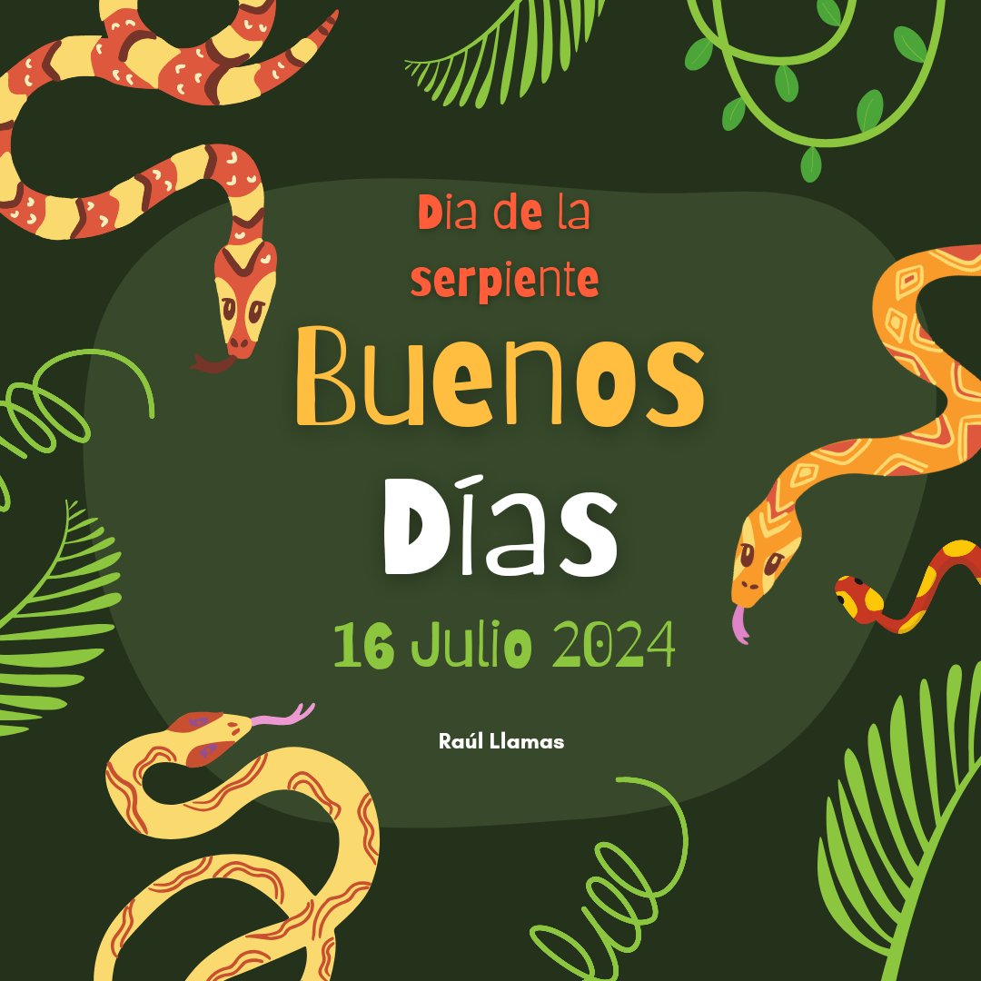 raulllamas's tweet photo. Muy #BuenosDias... Al igual que la serpiente se despoja de su piel viviendo por un tiempo en otra, el hombre se despoja de las opiniones reunidas hasta cierta edad, desarrollando otras... Buen #martes... Día de la serpiente...
#DiaDeLaSerpiente #SnackDay https://t.co/Hh0P4AhFKK