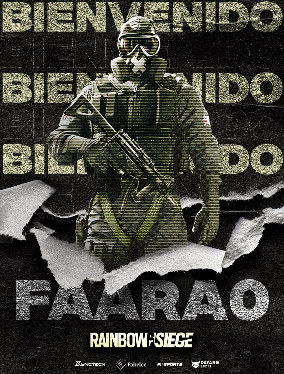 TeamAkuAku's tweet photo. 🔥𝗕𝗜𝗘𝗡𝗩𝗘𝗡𝗜𝗗𝗢 @FaaraoR6s 🔥

Ahora damos la bienvenida al último miembro del equipo de Rainbow Six, nuestro quinto jugador que formará parte de la plantilla para batallar junto a @Soutbark, @Brunaor6s, @KidAdamR6 y @sa9myR6.

#goaku https://t.co/C4zjsJhJMQ