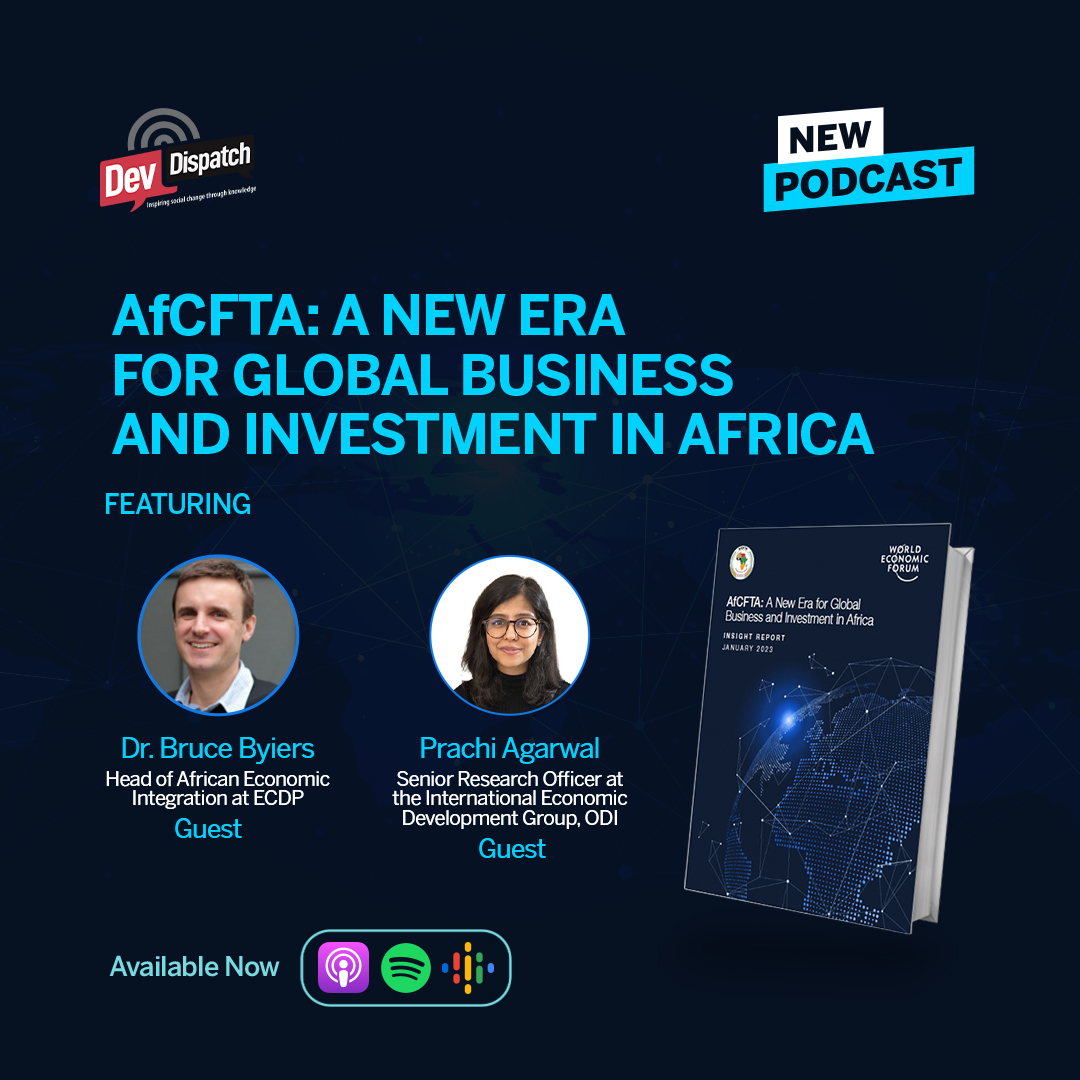 DevDispatch (@dev_dispatch) on Twitter photo π€Our latest podcast discusses the investor landscape in #Africa under the AfCFTA, drawing from the <a href="/wef/">World Economic Forum</a> <a href="/AfCFTA/">AfCFTA Secretariat Official</a> π'AfCFTA: A New Era for Global Business and Investment in Africa.'
Special thanks to our guests <a href="/BruceByiers/">Bruce Byiers</a> + <a href="/_Prachi_Agarwal/">Prachi Agarwal</a>
Listen : developmentdispatch.com/the-afcfta-podβ¦ π€Our latest podcast discusses the investor landscape in #Africa under the AfCFTA, drawing from the <a href="/wef/">World Economic Forum</a> <a href="/AfCFTA/">AfCFTA Secretariat Official</a> π'AfCFTA: A New Era for Global Business and Investment in Africa.'
Special thanks to our guests <a href="/BruceByiers/">Bruce Byiers</a> + <a href="/_Prachi_Agarwal/">Prachi Agarwal</a>
Listen : developmentdispatch.com/the-afcfta-podβ¦