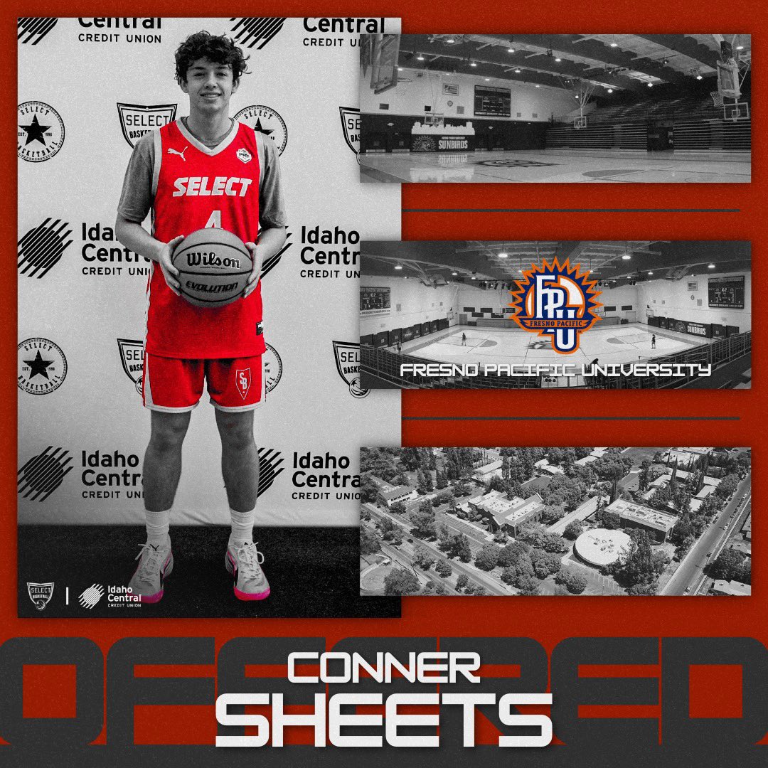 SelectHoopsUSA's tweet photo. Congratulations to @ConnerSheets1 for receiving an offer from @FPU_MBB! https://t.co/T39in92IDg