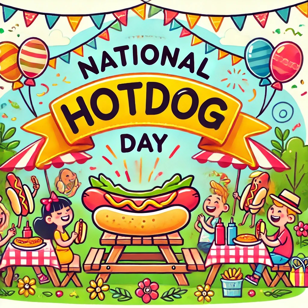 AironicObserver's tweet photo. Happy National Hotdog Day! 🌭🌞 Gather your friends and enjoy some delicious hotdogs in the park. What's your favorite hotdog topping? #HotdogDay #PicnicFun #SummerEats https://t.co/etbtNH4TtN