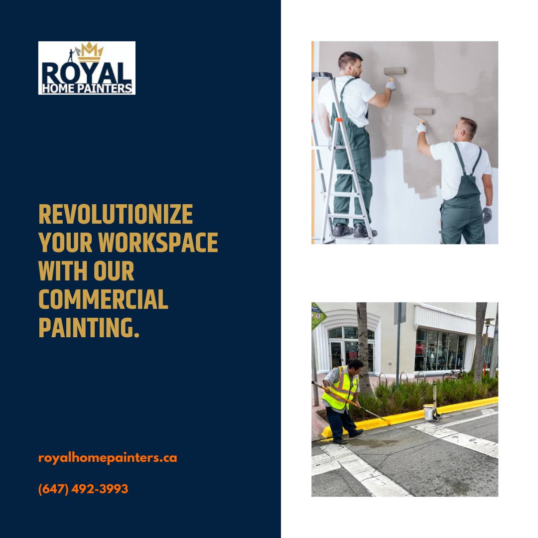 PaintersRoyal's tweet photo. Revolutionize your workspace with our commercial painting. #RoyalHomePainters https://t.co/1XyFFKSQZv