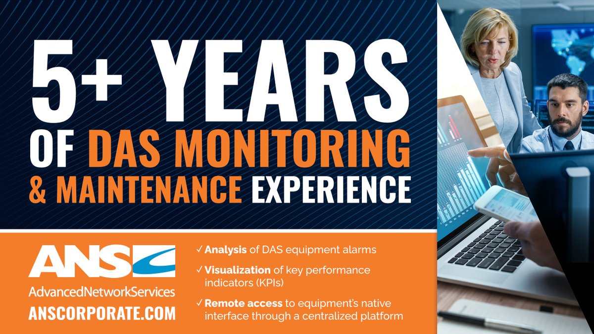 Harness 5+ years of DAS expertise for unparalleled performance. Trust ANS for seamless network monitoring and proactive maintenance. Reach out to us to transform your network: 
hubs.li/Q02GBVQD0 #ANS #NetworkSolutions #DAS