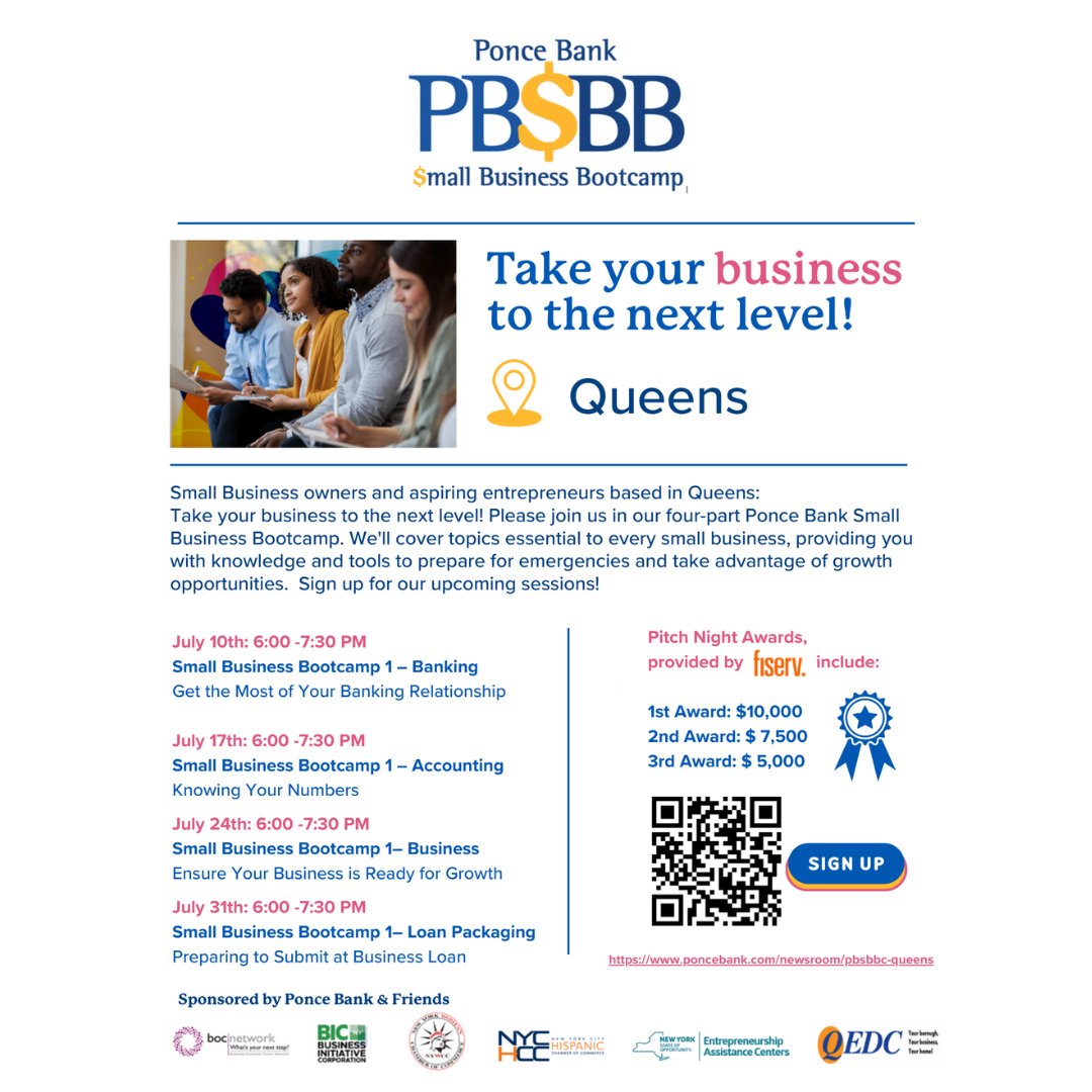 MIBAnyc's tweet photo. Tomorrow, join us for Ponce Bank Small Business Bootcamp - Accounting! Don't miss out on this valuable opportunity to empower your business financially. Click the link below to secure your spot!

https://t.co/Ia5DFe8DGt https://t.co/b71yIPuen2
