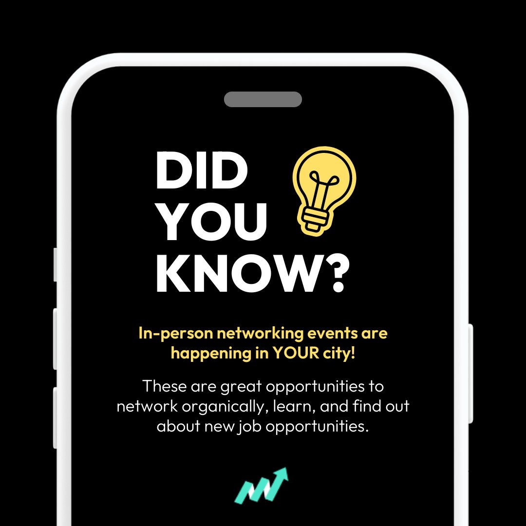 BetterCareerOrg's tweet photo. Tired of online networking? Try in-person events! Meet new people, connect organically, and discover opportunities.

Tips:

•Join professional associations
•Use Meetup
•Explore Facebook groups
•Check Eventbrite
•Follow industry leaders on LinkedIn

Happy networking! 🌟 https://t.co/zQaQ5AgMvw