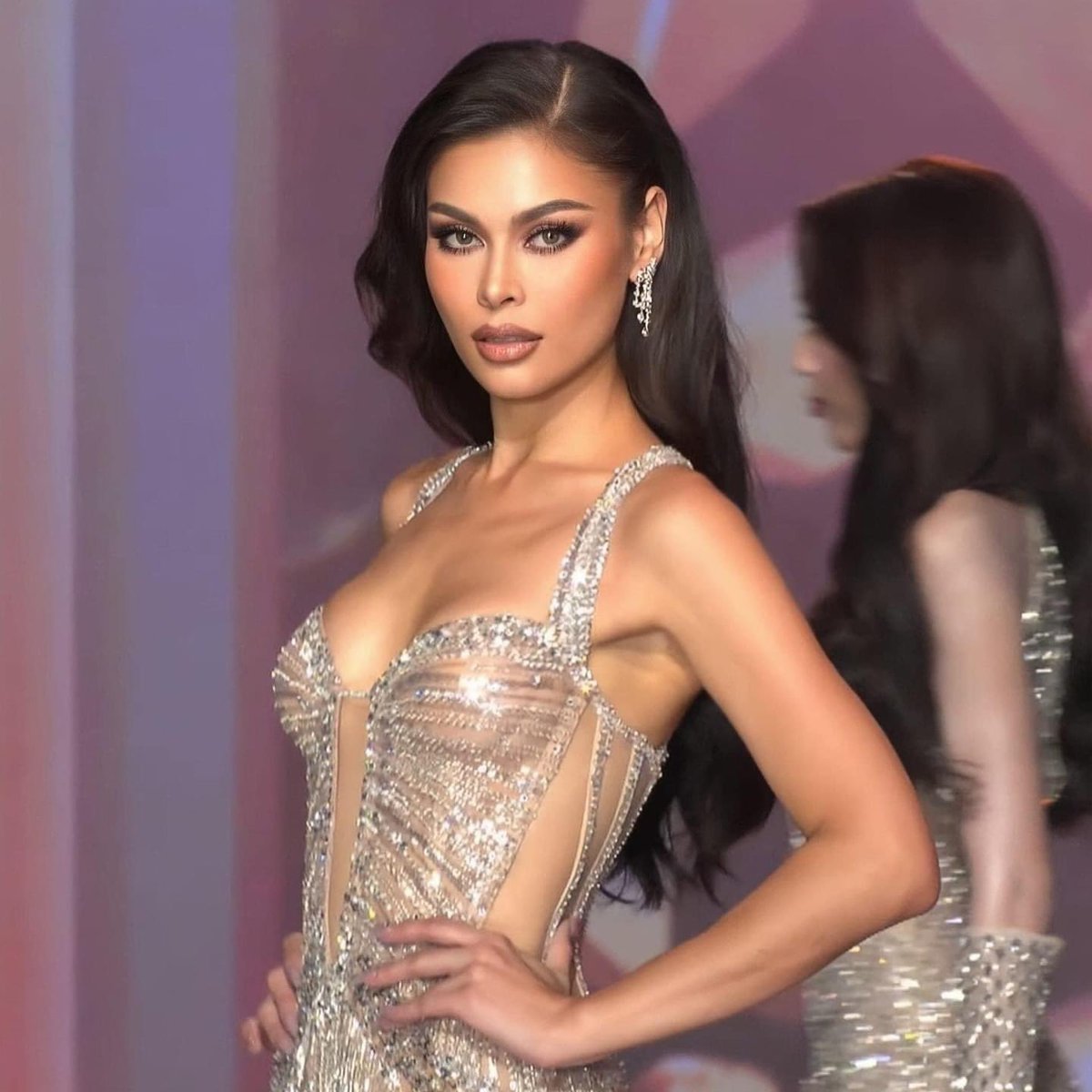 MissUpdate96's tweet photo. ลูกสาวตื่นจากฝันร้าย 
พร้อมเดินหน้าต่อเเล้วค่ะ 🖤🐰
 #NataliaWannes
#MissUniverseThailand2024 https://t.co/B1tArkgzd0