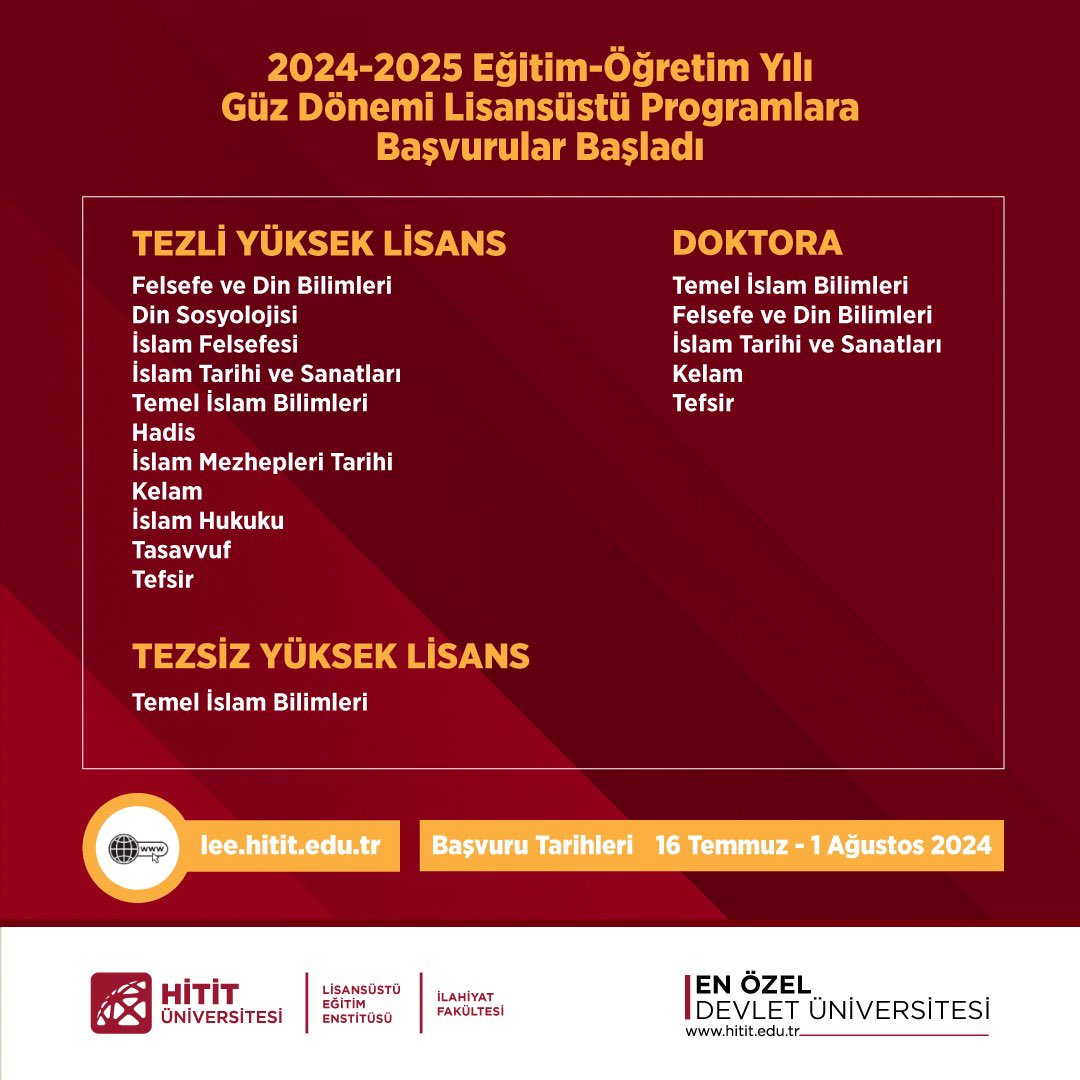 Hitit Üniversitesi İlahiyat Fakültesi (@hitit_ilahiyat) on Twitter photo 