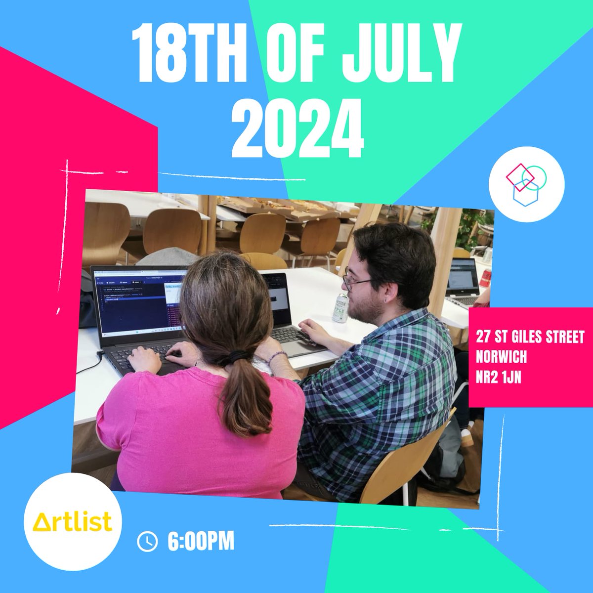 codebar Norwich (@codebarnorwich) on Twitter photo Please sign up for <a href="/codebarNorwich/">codebar Norwich</a> this Thursday! We'll see you at <a href="/Artlist_io/">Artlist.io</a> office as usual π§βπ»π§βπ
#programming #techeducation Please sign up for <a href="/codebarNorwich/">codebar Norwich</a> this Thursday! We'll see you at <a href="/Artlist_io/">Artlist.io</a> office as usual π§βπ»π§βπ
#programming #techeducation