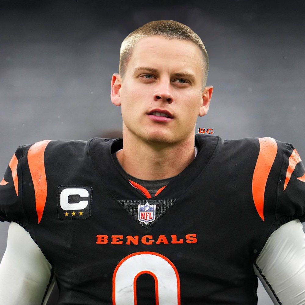 bengalsgraphic5's tweet photo. Don’t not fuck with buzz cut Joe Burrow

MVP season loading ⏳ https://t.co/G0LmRLZ12I