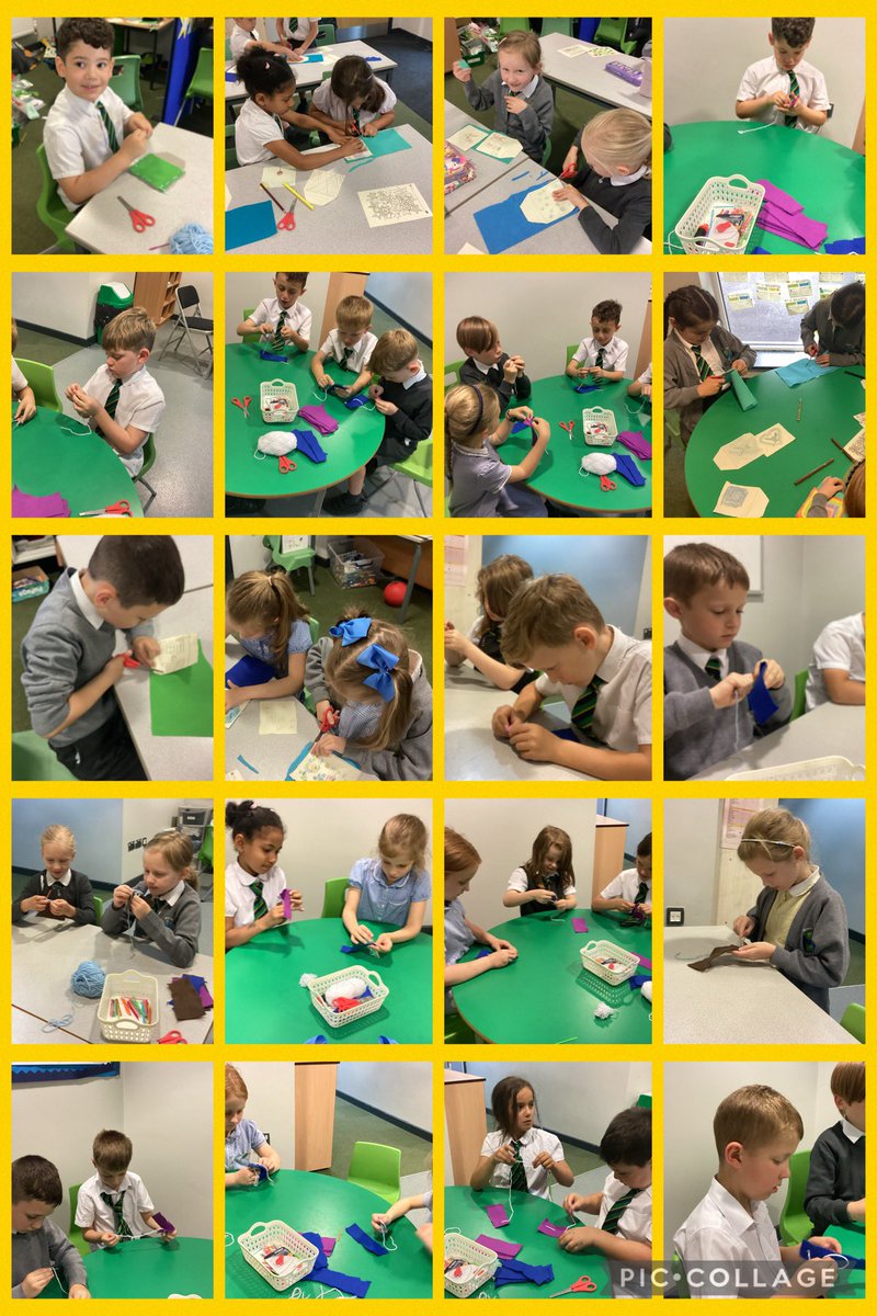 mesne_lea's tweet photo. Year 2 Yellow have had such a busy day…they have used a running stitch in DT to create their own pouch and then recreated the coronation in history! @Mrs_Stott1 https://t.co/4yX2lyAIlT