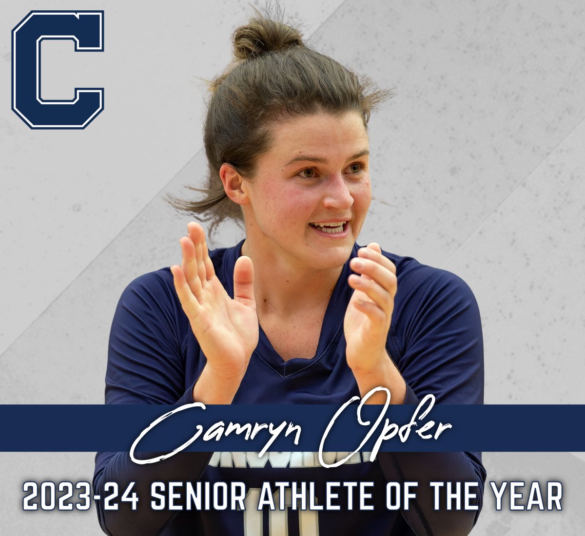 ➡️ Introducing 2023-24 <a href="/cunebulldogs/">Concordia Bulldogs</a> Co-Female Senior Athlete of the Year ...

⭐ Camryn Opfer, <a href="/cunevolleyball/">Concordia Bulldogs Volleyball</a> 🏐

🗣️ Coach Ben Boldt: "Cam is an amazing person and a great teammate ... We are so grateful that she became a Bulldog."