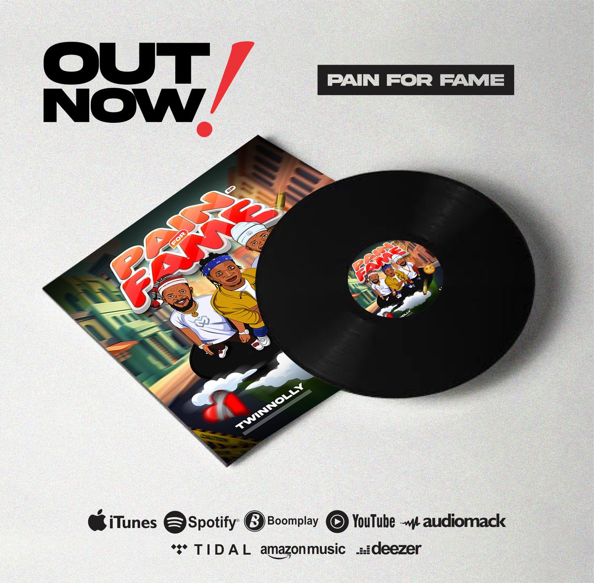 twinnollytv's tweet photo. Don't forget #PAINforFAME (ep) 📀▶️⚡is OUT NOW ✅  on all Digital Streaming Platform
#Twinnolly x Loveen Grandee
follow link to listen
📌📌
https://t.co/6jxAAN2xGA https://t.co/KlXxu79M4S