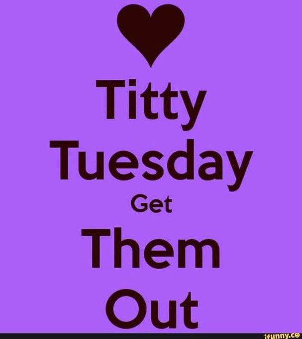 I ❤️ Tuesdays #tittytuesday #boogeymano50 https://t.co/5xFGZfJJzL<a href="/tag/tittytuesday"class="tags">#tittytuesday</a><a href="/tag/boogeymano50"class="tags">#boogeymano50</a>