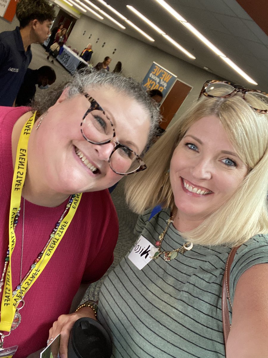 MrsRowanECSE's tweet photo. Look who I found at #R4EarlyLearning! @KrisiParr thanks for all you do for ECSE teachers! The keynote with @burgessdave created a memorable experience! Can’t wait to #teachlikeapirate this year! https://t.co/eyoGpkT8av
