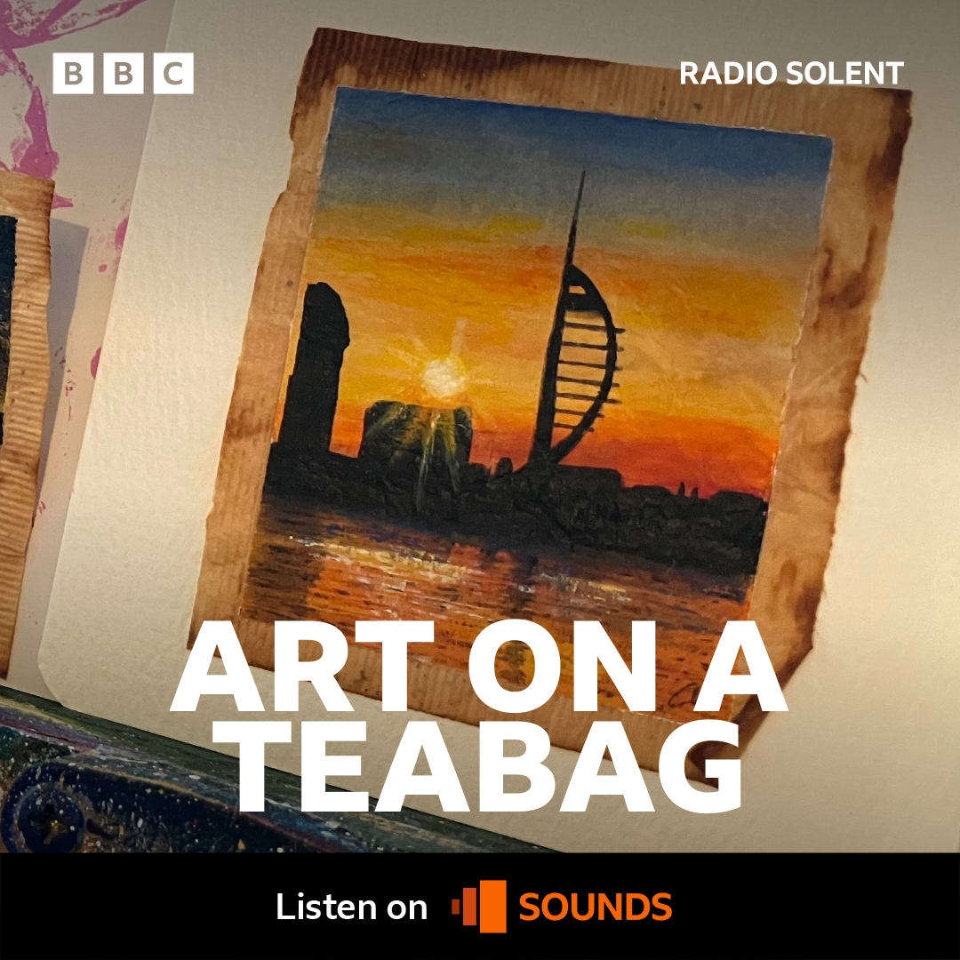 BBCRadioSolent's tweet photo. A mini masterpiece is brewing...Caroline West from Waterlooville upcycles used teabags into pieces of art ☕🖌➡https://t.co/t1pybbifyg https://t.co/zXe8EdpUwF