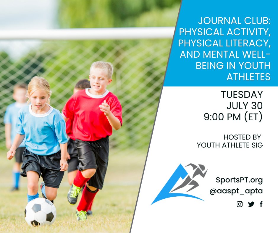 Join the Youth Athlete SIG in reviewing and discussing how physical activity, physical literacy, and mental well-being impacts youth athletes. 
 bit.ly/4d1J0SK